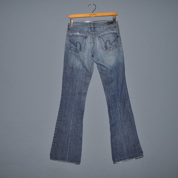 COH Distressed Denim Ingrid Low Waist Flare Jeans - Picture 3 of 8